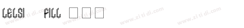 Lelsi 1 fill字体转换